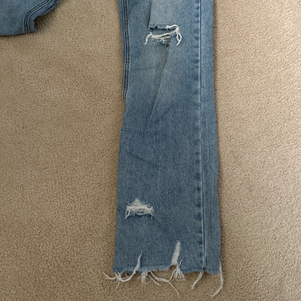 BDG Blue High Rise Distressed Jeans - Picture 4 of 5
